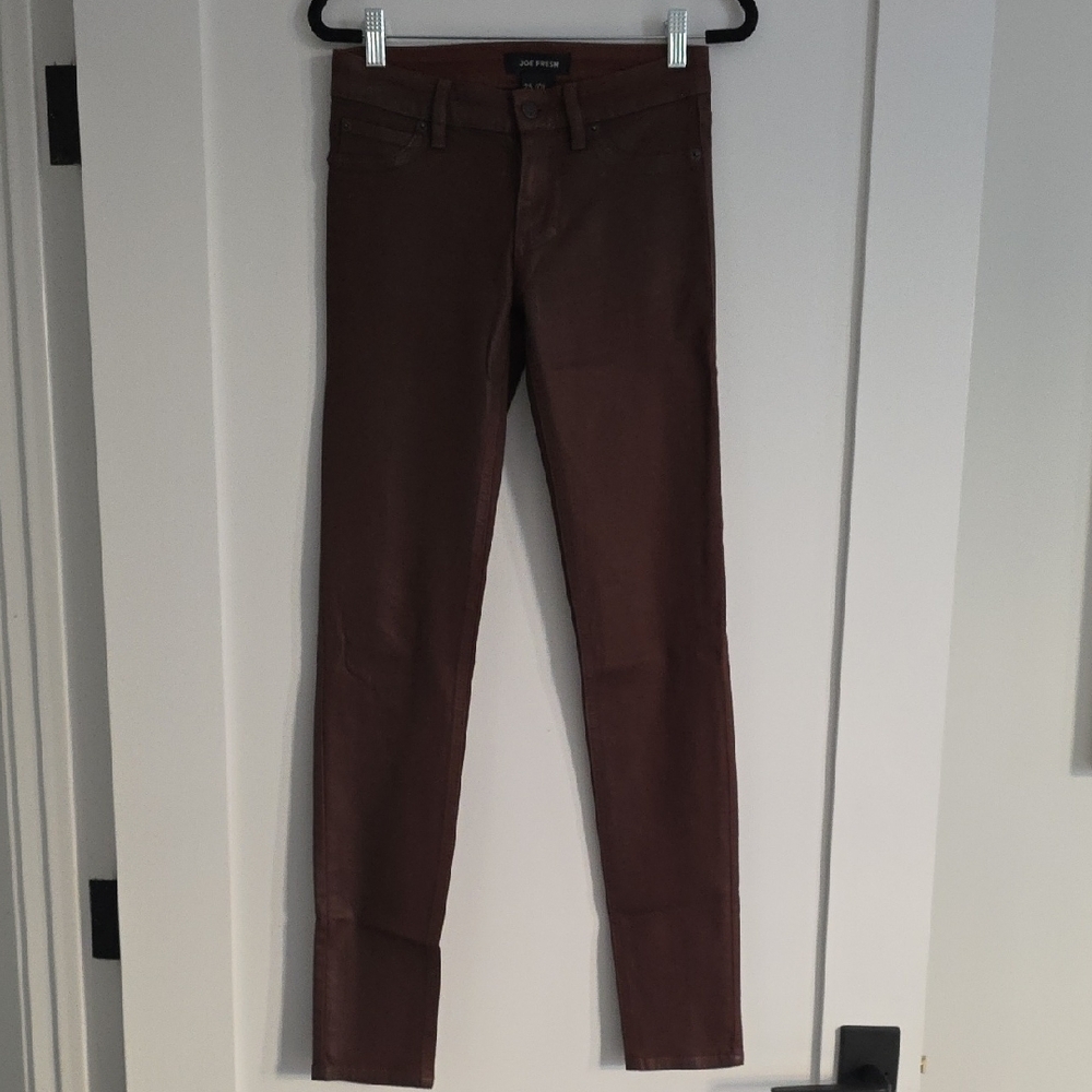 Joe Fresh Brown Slim Fit Pants
